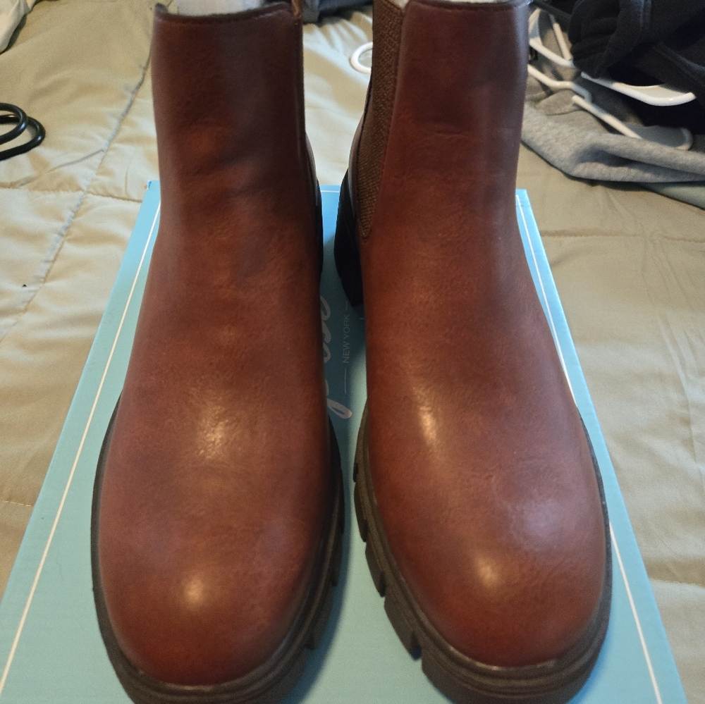 Vepose Brown Ankle Boots